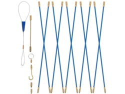 Kit Flexible De Enrutamiento De Cables Eléctricos De Fibra De Vidrio Azul, Varillas De 33 Cm, Fácil Instalación.
