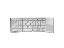 Mini teclado inalámbrico Bluetooth plegable con tres teclas, portátil, universal, con ratón y panel táctil para iOS Everley891