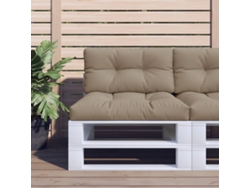 Cojines de palé (2 unidades), tela marrón y gris, Dkd Home Decor