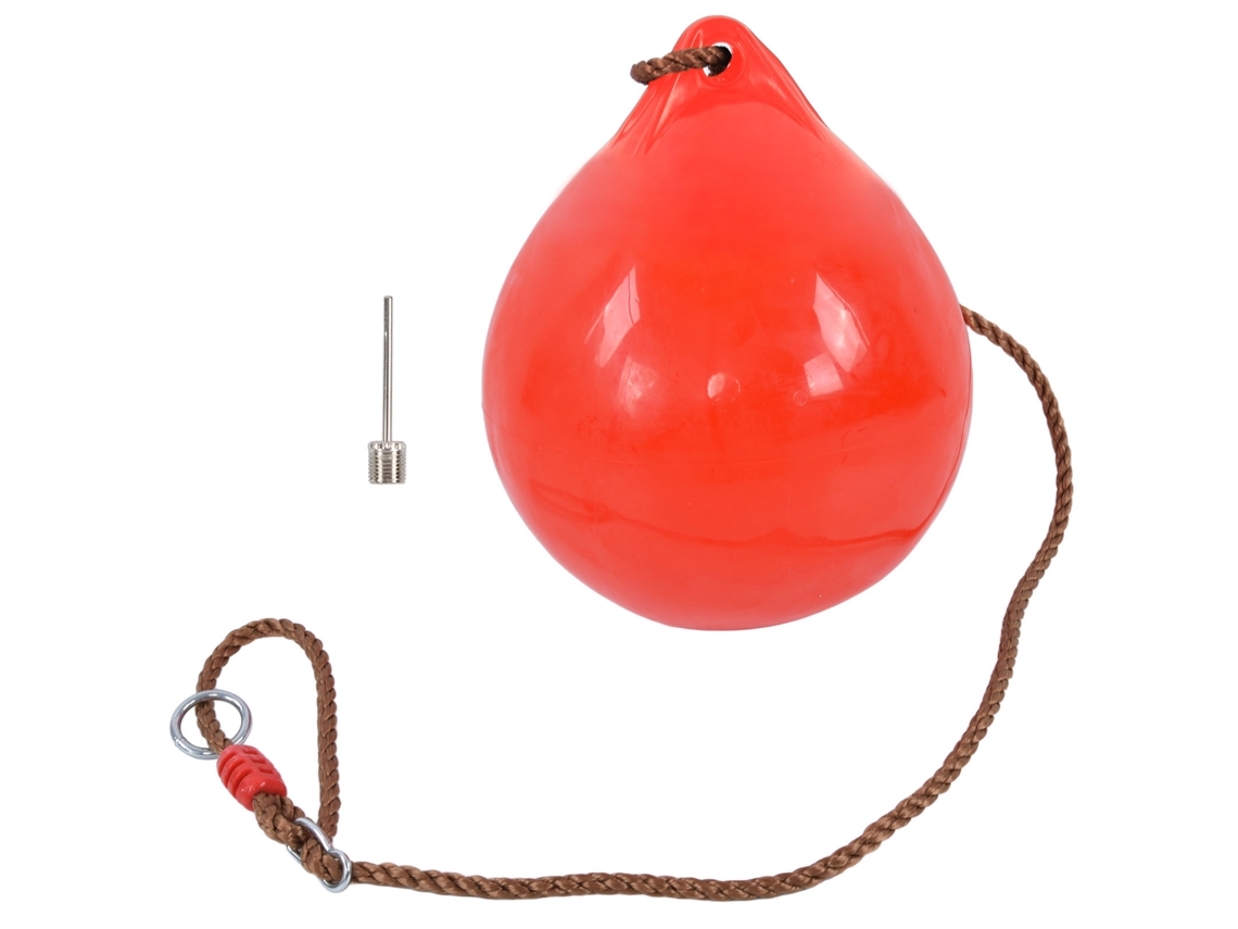 Columpio Inflable Con Forma De Pelota De 29 Cm 11,4 Pulgadas, Color Rojo, Tamaño Pequeño, Con Cuerda Para Colgar, Para