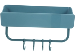 Estante De Almacenamiento De Plástico Para Pared Con Gancho De Drenaje Para Baño