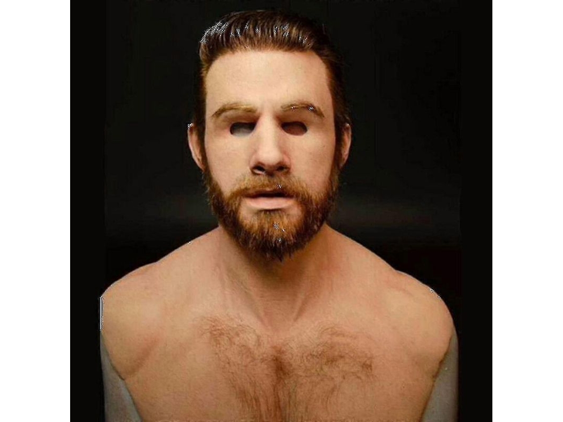 Máscara Facial De Látex Realista Para Hombre, Ideal Para Disfraces De Halloween, Fiestas, Cosplay Y Fiestas De Disfraces.