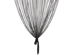 2026altiro-cortina De Hilo Negra De 100x200cm, Panel De Pared, Ventana, Puerta, Mosquitera Con Borlas, Separador De Ambientes.