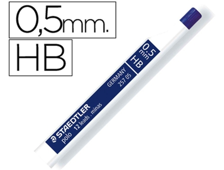 Minas Staedtler Grafite 0.5mm Hb Tubo com 12 Minas2