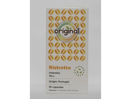 Cápsulas de Café ORIGINAL - TASTES OF PORTUGAL Ristreto (pack de 15x10 Cápsulas)