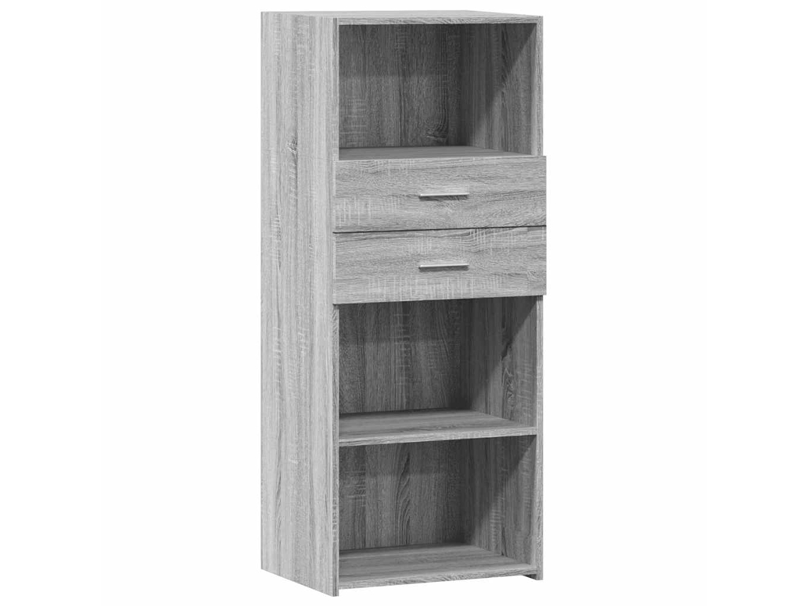 Maison Exclusive - Aparador Alto Madera De Ingeniería Gris Sonoma 50x42,5x124 Cm