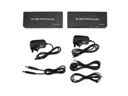 Extensor Kvm 4k 50m Por Cat6 Con Hdmi 1080p 60hz Salida 3d En Bucle Compatible Con Ratón Y Teclado Enchufe Británico