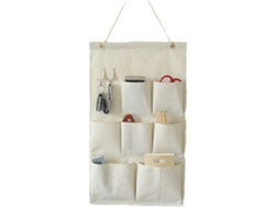 KOFIHETY Bolsa de almacenamiento colgante, bolsa de almacenamiento impermeable, cesta de tela para pared, bolsa organizadora colgante, dormitorio baño cocina