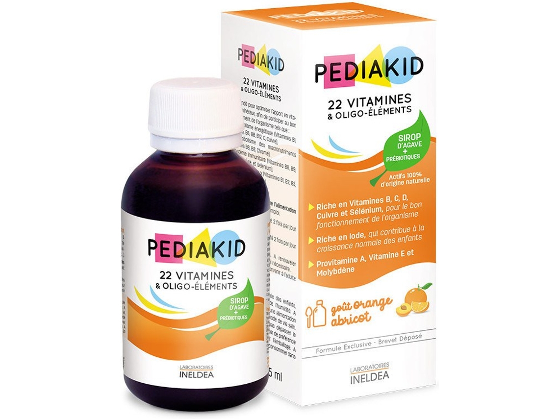 Complemento Alimentar INELDEA Pediakid 22 Vitaminas + Oligoelementos Form