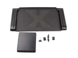 Mesa Portátil Para Portátil, Soporte Para Portátil, Bandeja De Mesa Con Soporte Para Mouse, Sofá Cama, Negro