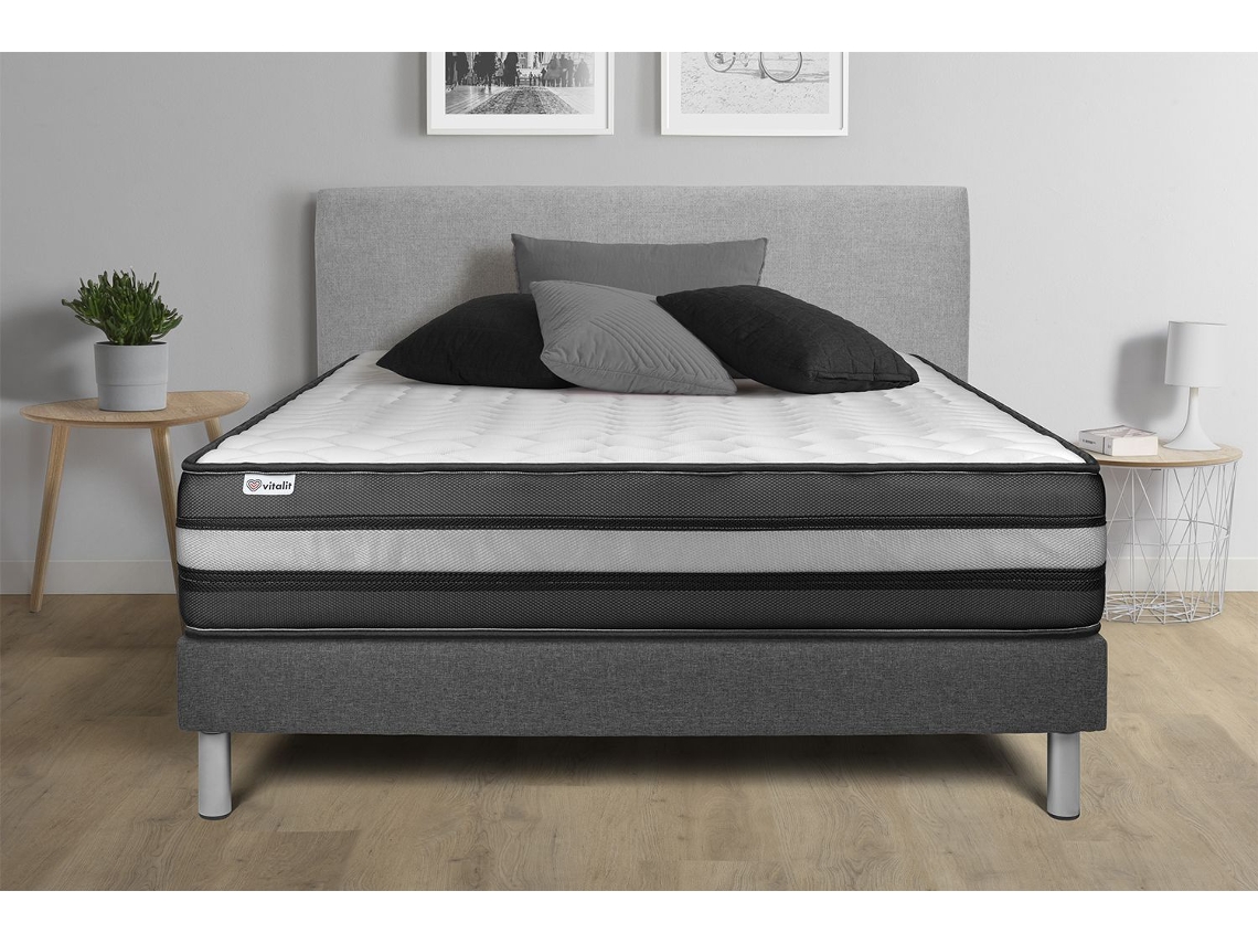 Somier Vital Power Zen VITALIT Espuma con memoria Gris (140x200)