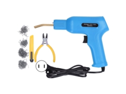 Máquina De Reparación De Plástico Automotriz 50w Hot Stapler Para Parachoques Coche Con 4 Tipo Clavos Kit Us Plug 110-130v Azul