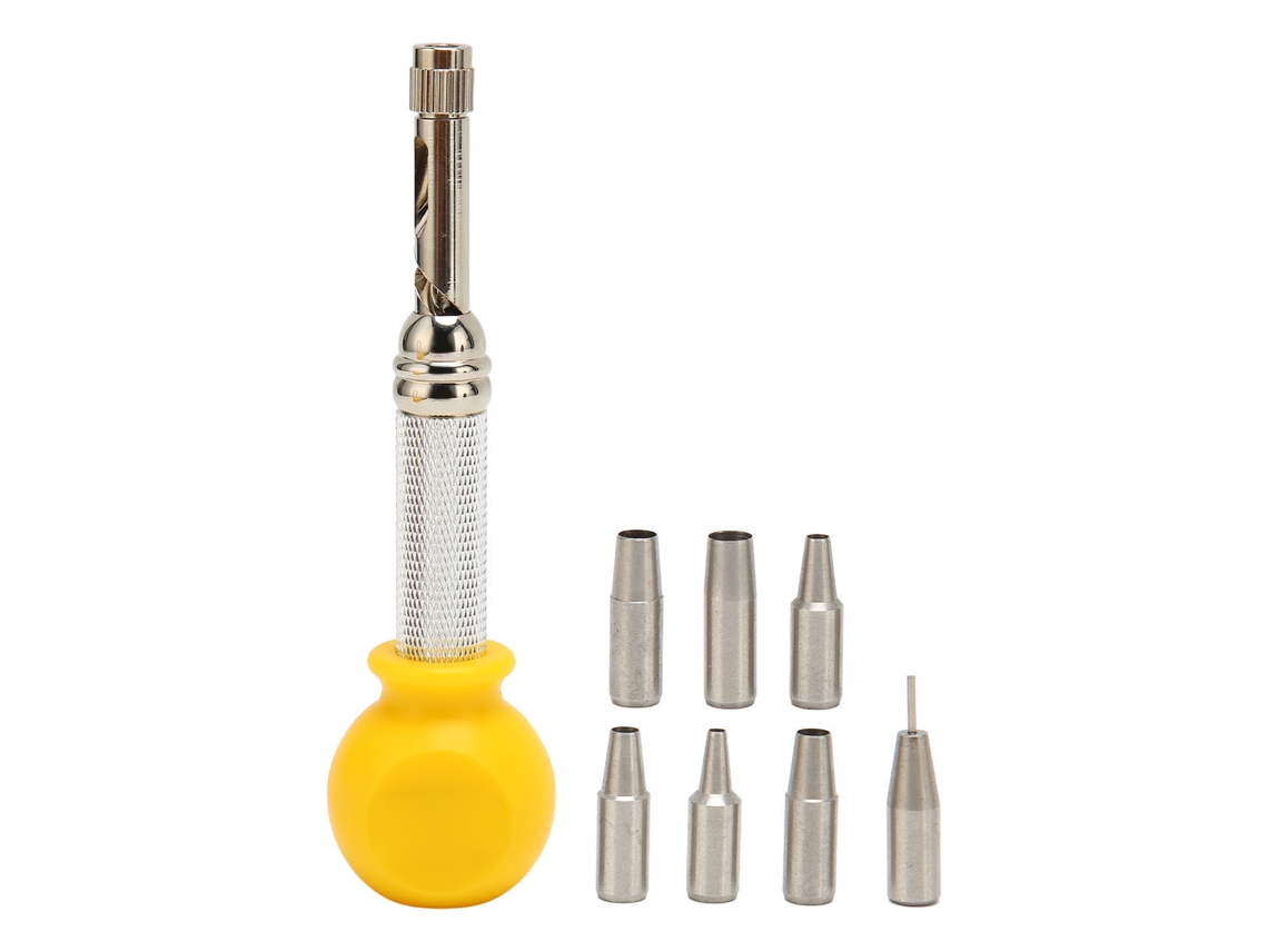 Perforadora Automática De Acero Inoxidable Para Cinturones Con Agarre Cómodo, 7 Tamaños.
