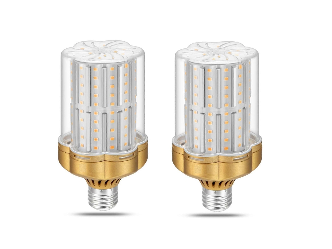 Rebe-paquete De 2 Bombillas Led E27 30w, Blanco Cálido 3000k (equivalente A 250w Incandescente) 3500lm No Regulable, Sin Parpadeo