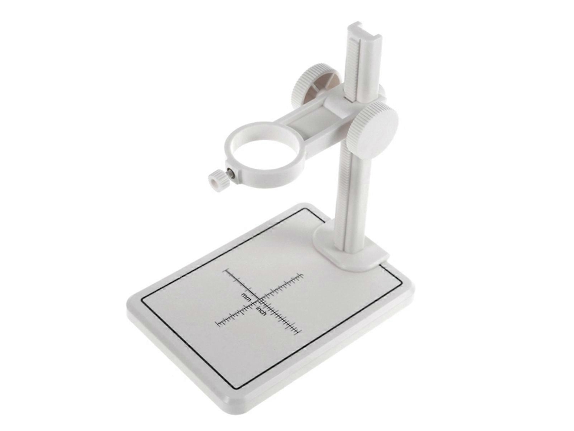 Soporte para microscopio con escala ajustable y soporte de montaje, blanco, Nostalgia88