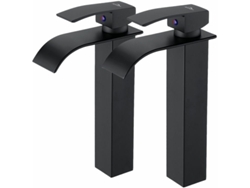 Torneira De Lavatório Cascata Preta, Design Moderno Relavaev