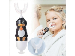 Cepillo de dientes eléctrico en forma de U, apto para niños de 2 a 12 años, con diseño de patito, de silicona. Idea L Gift. GOKOCO