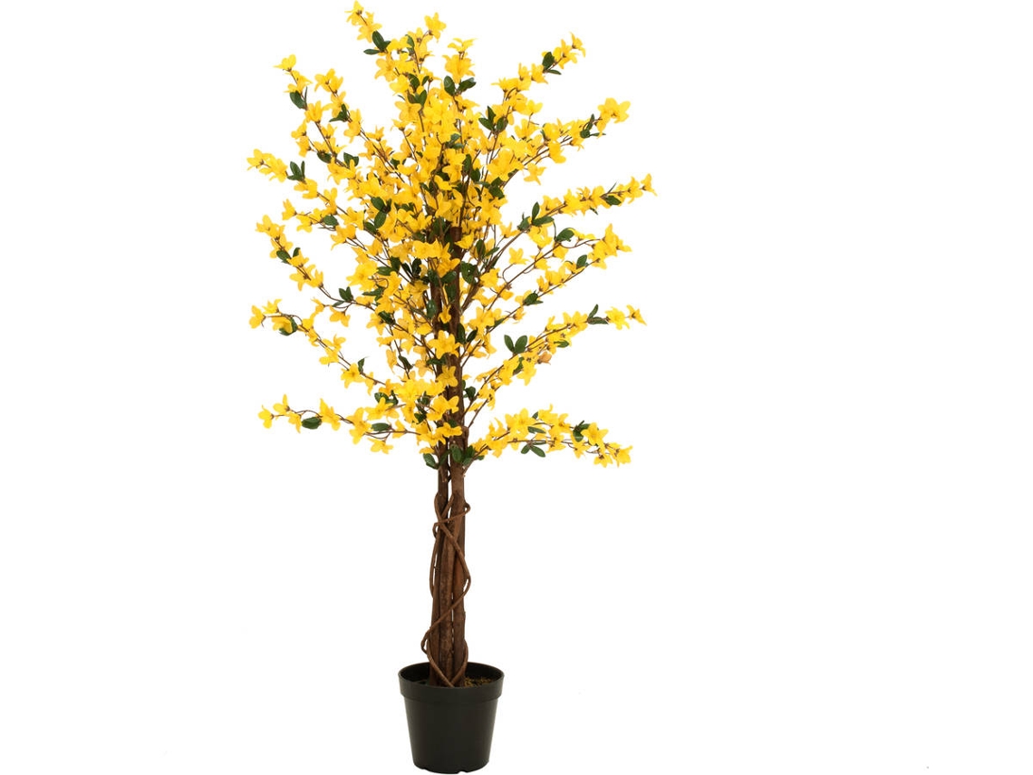 Planta Artificial EUROPALMS Forsythia (Amarillo - 120 cm)