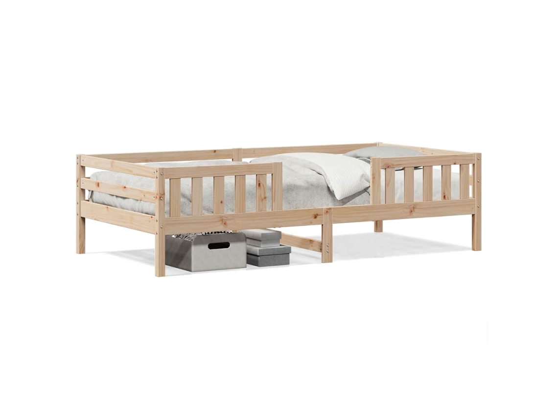 Maison Exclusive - Estructura De Cama Sin Colchón Madera Maciza De Pino 90x200 Cm