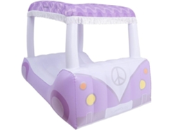 Flotador gigante de playa y caravana de piscina PVC flamenco morado