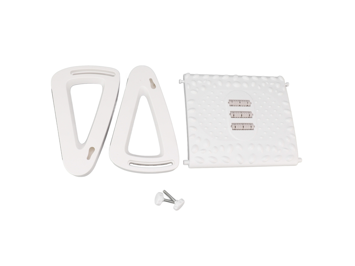 Reposapiés Ajustable Para Debajo Del Escritorio Con 6 Posiciones De Altura, Textura De Masaje Y Ruedas, Ergonómico Para Uso En La Oficina, Blanco.