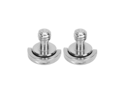 NEVEANCE Adaptador de Montaje Macho en Acero Inoxidable con Anillo en D y Tornillo 1/4 Pulgada para Placa de Liberación Rápida de Cámara
