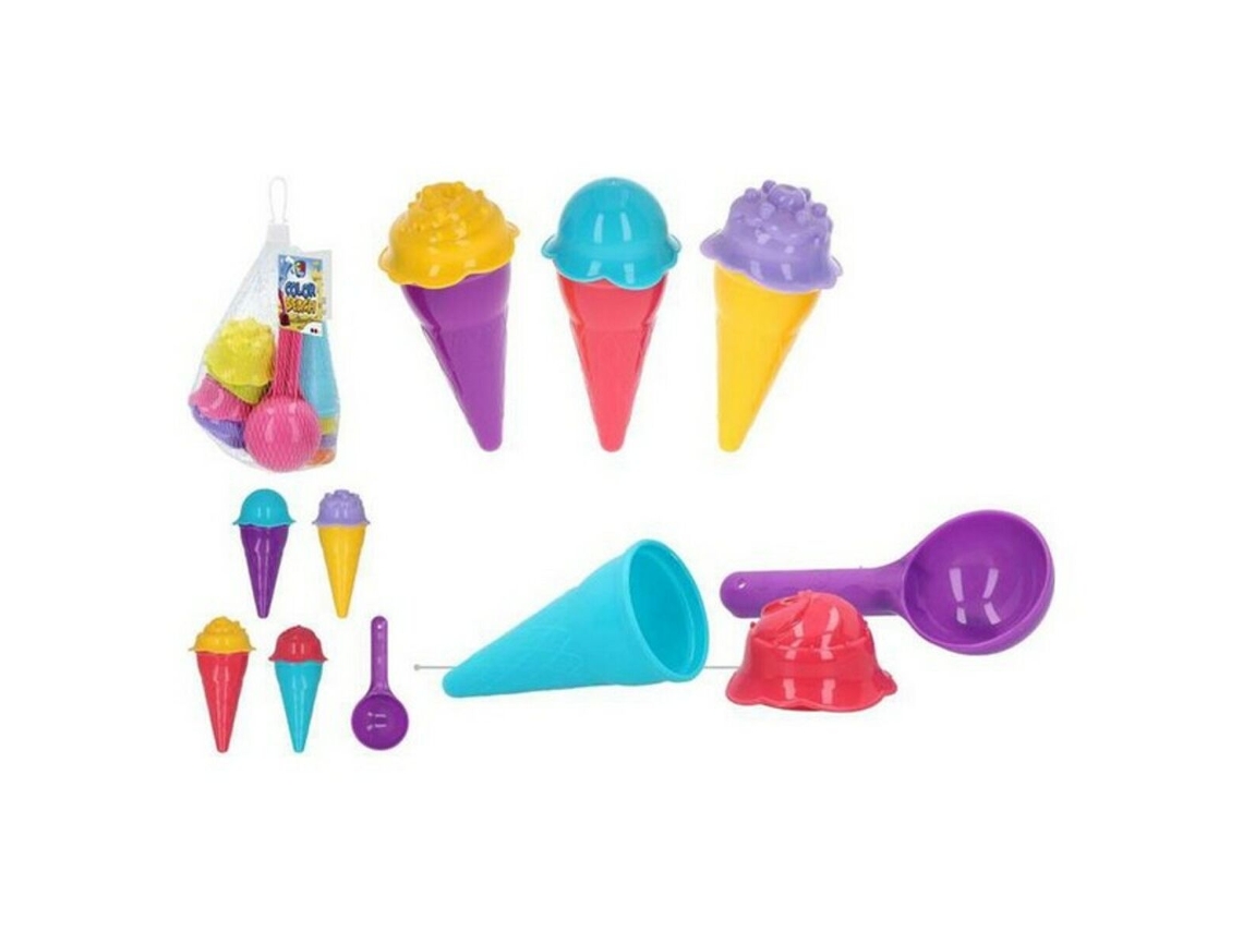 Set de Juguetes de Playa Ice Cream Color Beach (9 pcs)