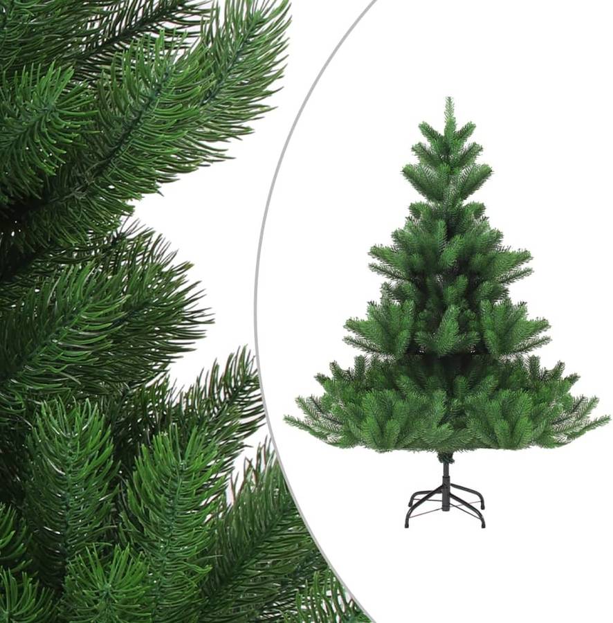 Árbol de Navidad VIDAXL con Luces LED y Bolas (Verde - 168x24 cm)