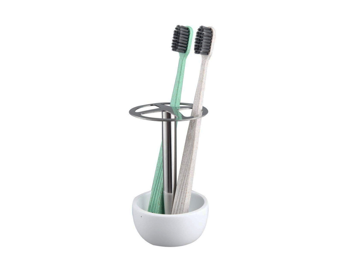 Portacepillos de dientes para baño Jortmrd, blanco (cepillo de dientes no incluido)