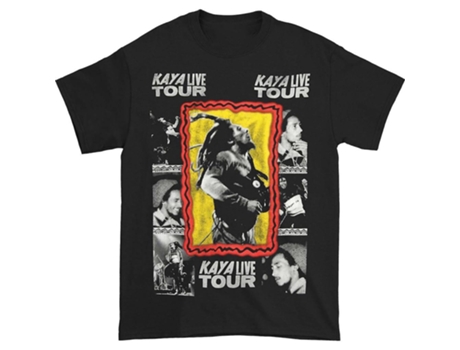 Camiseta ROCKINSTONE Bob Marley Kaya World Tour (L)