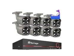Sistema de cámara de seguridad, entrada de video de 8 canales, comunicación de audio bidireccional, cámara de 8 canales y 8 piezas de 5 MP, 1 unidad OEM