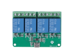 Módulo Rele 4 Canales 5v Placa De Expansión Usb Sin Controlador Para Pc Interruptor Inteligente