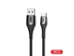 Cable USB-A XO 2,0 Macho / Microusb 2,4A 1M (Negro)