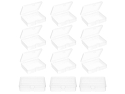 30 Recipientes De Almacenamiento De Plástico Transparente Con Tapas Vacías Con Tapa Articulada Para Cuentas Webake