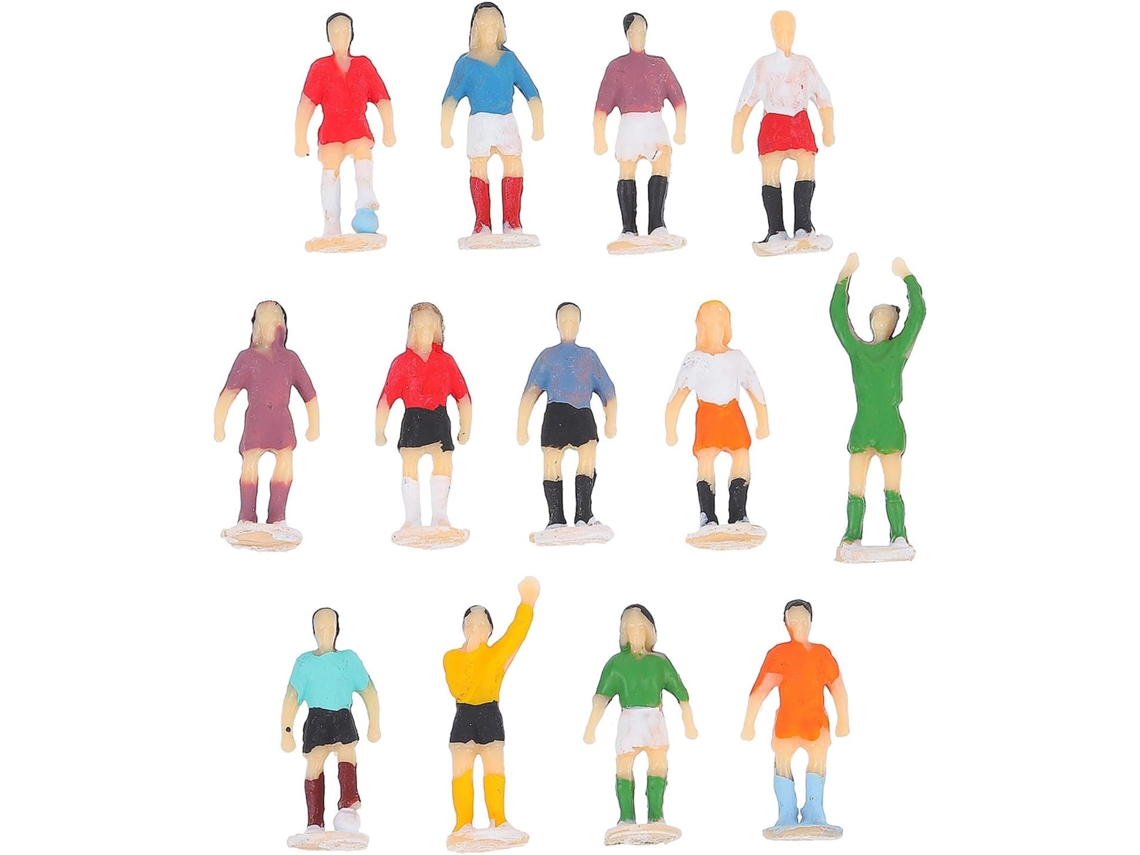 Figura Decorativa De Pvc Antideslizante Para Escritorio, Modelo De Jugador De Fútbol A Escala 1/87