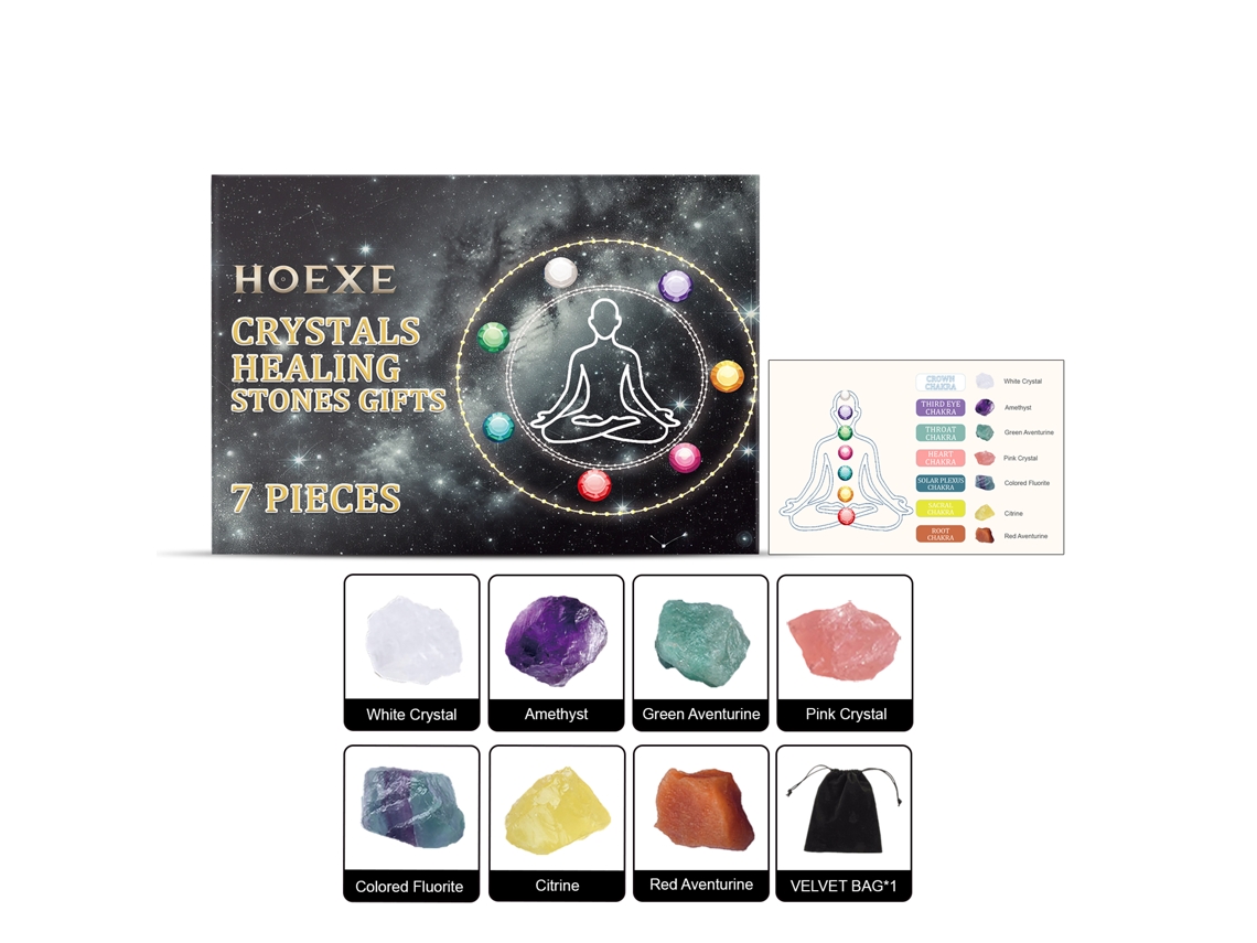 Set de regalo de piedras curativas "Cielo estrellado"