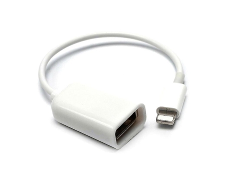 Adaptador Otg De 8 Pines Lightning Male To Usb Cable Lead Para Iphone Ipad Camera White ELKUAIE