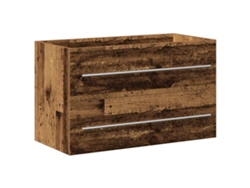 Maison Exclusive - Mueble Para Lavabo De Baño De Madera Antigua, 80x38,5x48 Cm, Madera De Ingeniería