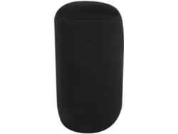 Almohada Negro 2 Piezas Transpirable, Cilíndrica Adorable De Para El Cuello, Con Relleno Elástico Y