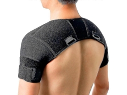 2023 Brazalete De Hombro Doble Negro Para Alivio Del Dolor Y Terapia Caliente Rotator Cuff Flexible Xl Para Hombre Y Mujer Xxl