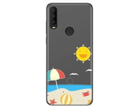 Carcasa Alcatel 3X 2020 TUMUNDOSMARTPHONE Dibujos Transparente Multicolor