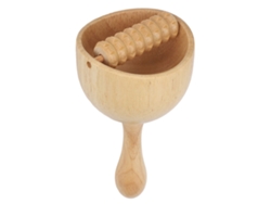 Rodillo De Masaje Con Copa De Madera Para Gua Sha, Esculpir Cuerpo Y Aliviar Tensión Muscular, Ideal Para El Hogar