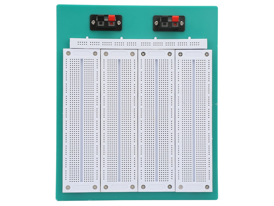 Placa De Ensayo Sin Soldadura Pcb 700 Puntos Reutilizable 4 En 1 Para Circuitos Syb-500