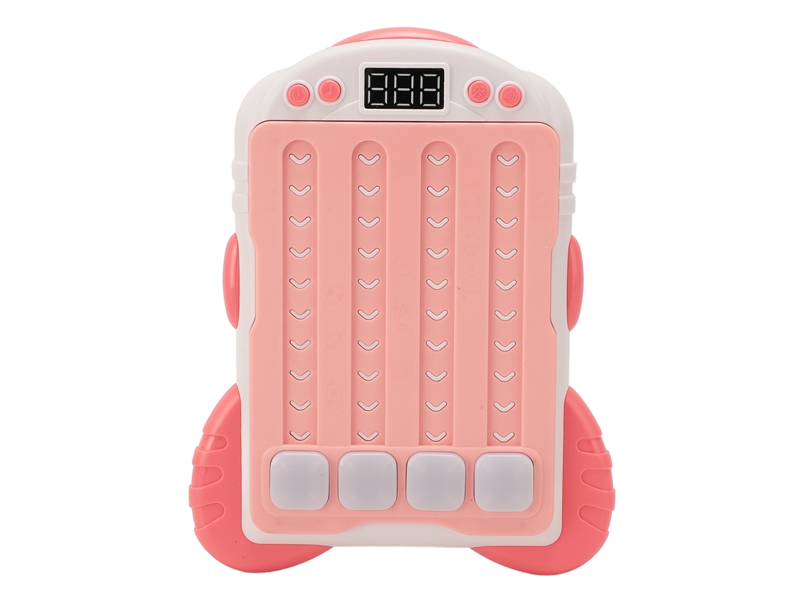 Ats-máquina De Juego De Ritmo Consola De Puzzle Musical Para Niños Relief Del Estrés Entrenamiento Cognitivo Rosa