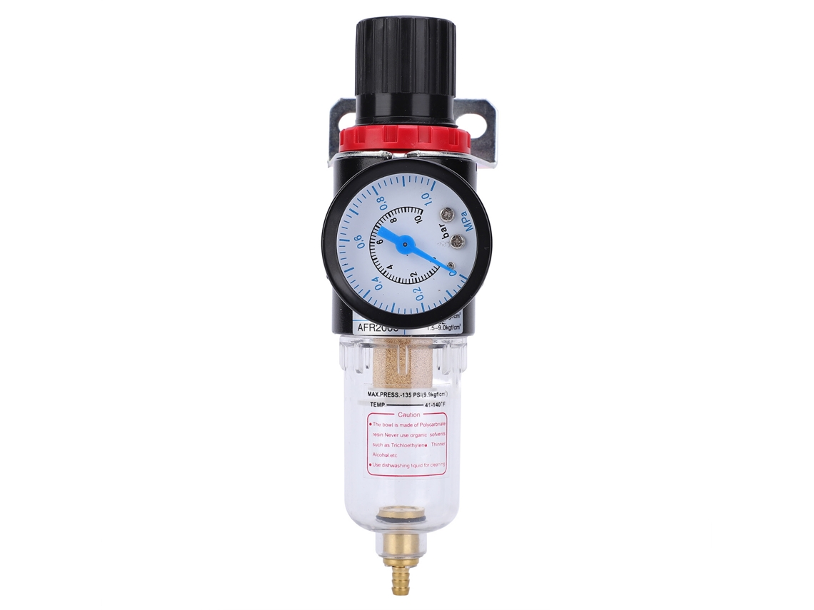 Separador De Agua Aceite Filtro Regulador De Presión Medidor Aleación De Aluminio G1/4 Afr2000