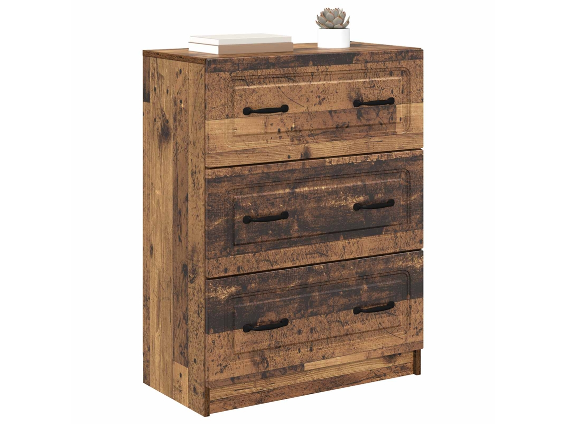 Maison Exclusive - Cajonera Madera Envejecida 66 X 34,5 X 87 Cm