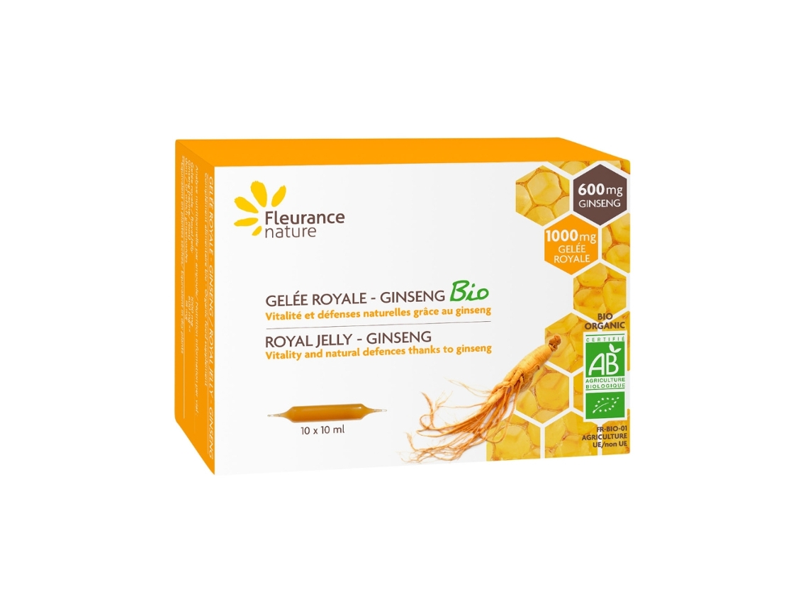Ampollas Jalea Real – Ginseng Eco Fleurance Nature 10 Ampollas