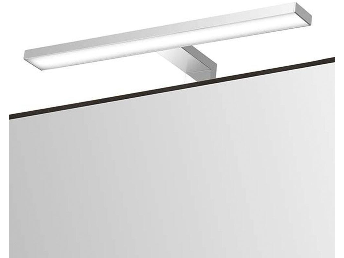 Kibath Aplique Led Espejo Baño 45 Cm 10w 500 Lm 4000k Ip44 Abs Cromo