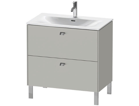 Mueble de lavabo DURAVIT Brioso vertical 82,0 x 47,9 cm 2 cajones cajón superior incl. recorte de sifón y delantal para lavabo Viu 234483