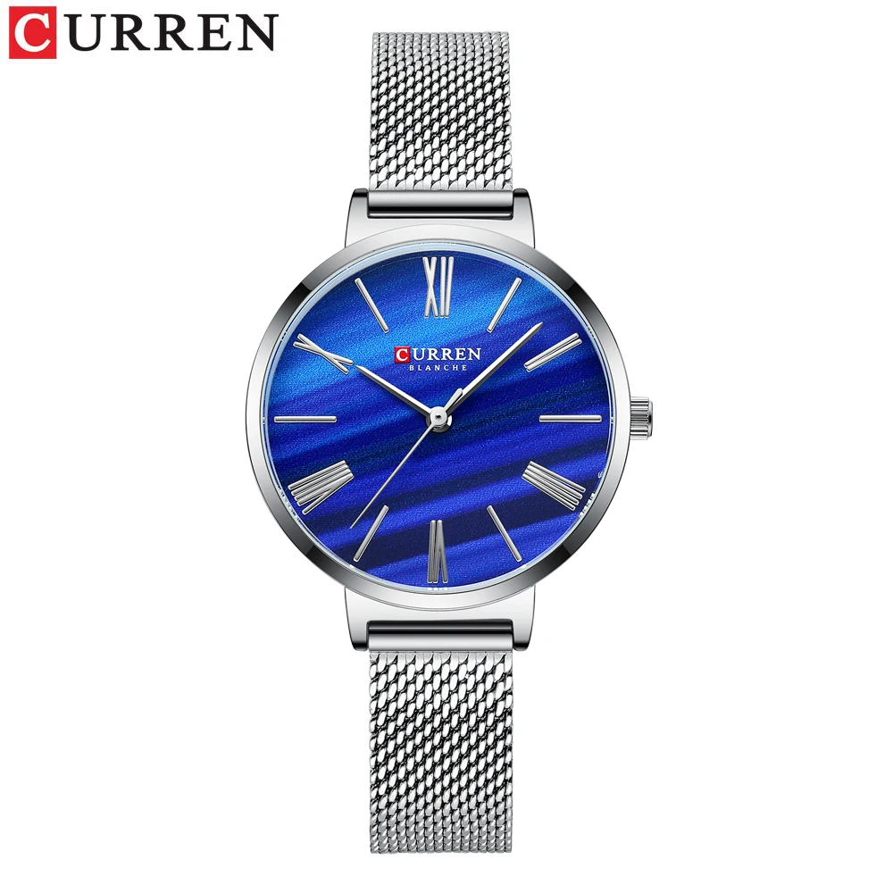 Reloj de mujer creativo y minimalista, fabricado en piel auténtica, elegante.